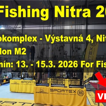 For Fishing Nitra 2026: Otestujte si prúty SPORTEX, sonary Lowrance, Simrad, oblečenie Geoff Anderson a kajaky na vlastnej koži! For Fishing Nitra 2026: Otestujte si prúty SPORTEX, sonary Lowrance, Simrad, oblečenie Geoff Anderson a kajaky na vlastnej koži!