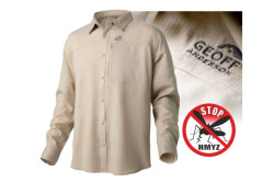 Košeľa s dlhým rukávom Ezmar Light khaki Košeľa s dlhým rukávom Ezmar Light khaki